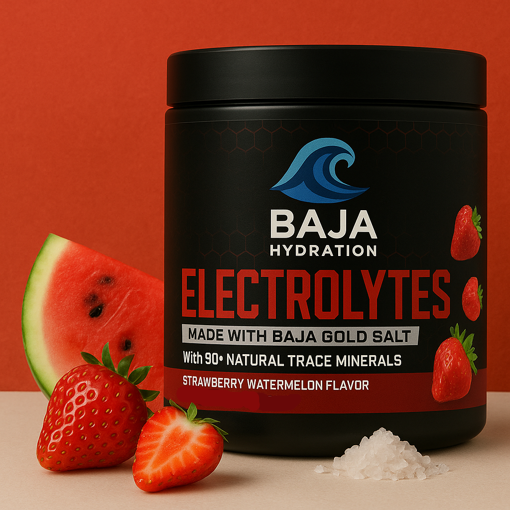 Baja Hydration – Strawberry Watermelon Electrolyte Mix (Combat-Grade Formula)