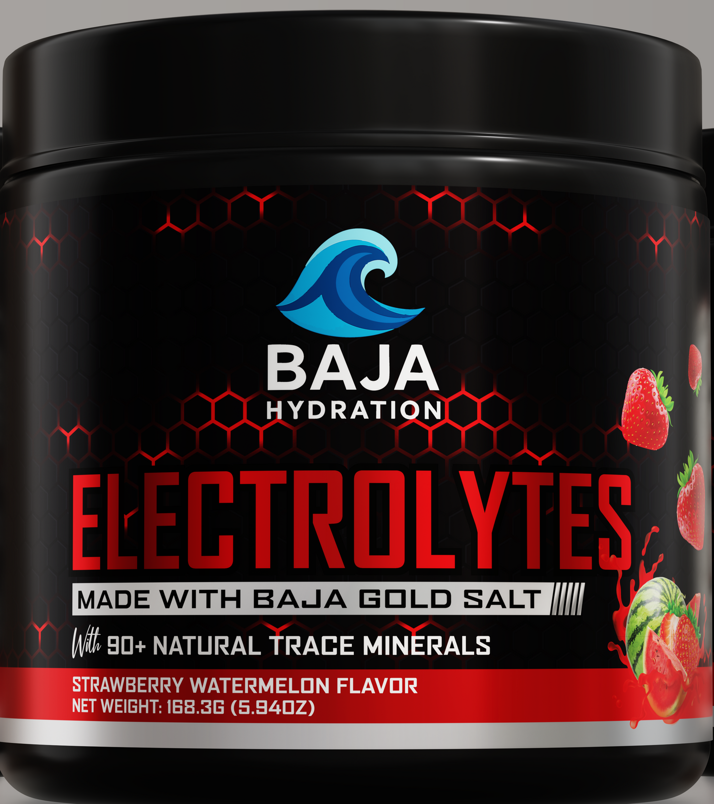 Baja Hydration – Strawberry Watermelon Electrolyte Mix (Combat-Grade Formula)